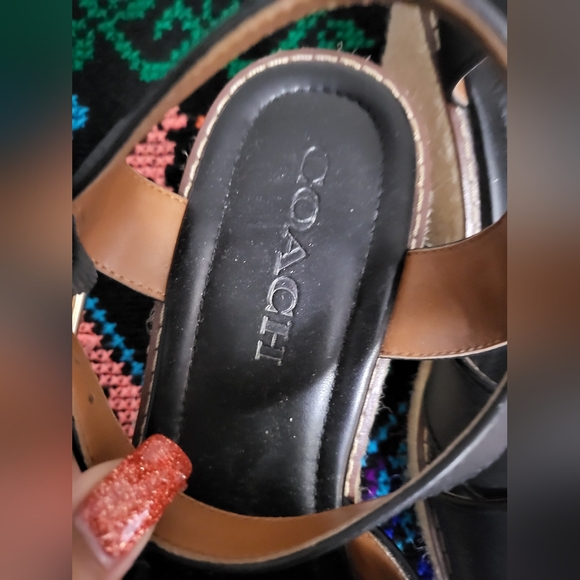 Leather Espadrilles wedges - Picture 3 of 3